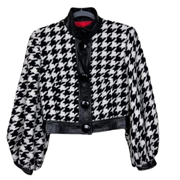 Dolce & Gabbana Houndstooth Cropped Jacket - Picture 2 of 12